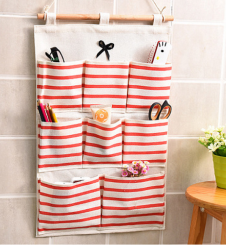 N 8329 Pouch gantung SALUR 8 sekat bahan tebal serbaguna