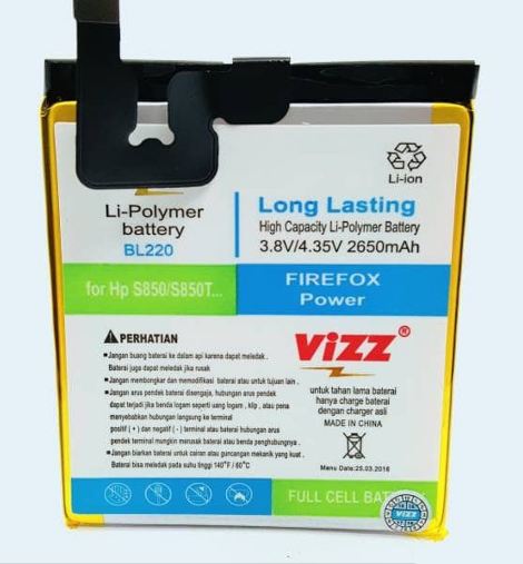 Vizz BL220 / Lev S850 / S850T - Baterai Double Power