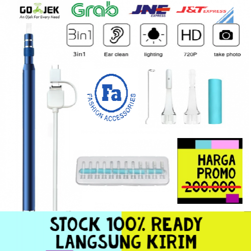 i98 Endoscope Camera Android Ear Cleaning Waterproof Endoskopi Kamera Free Tas Tools Kit STRDY
