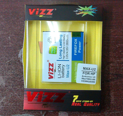 Vizz AndroMax U2 - Baterai Double Power