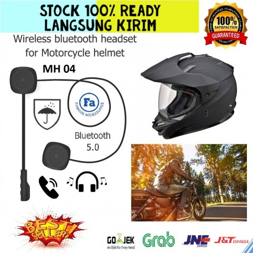 Bluetooth Helm Motor Wireless Headphone Helmet EarPhone Touring MH04 - STRDY