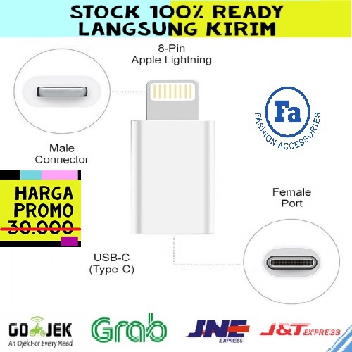 Connector Lightning  / Converter / Konverter Type C  Ke Iphone / Konektor Iphone STRDY