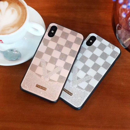 Samsung Galaxy A20 / A30 - Glass Case Motif LV dan Motif Lain Perpaduan Diaomond Swarovski Ver.26