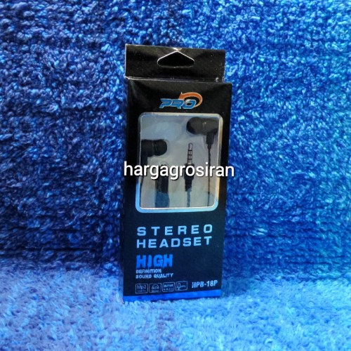 Earphone / Handsfree PRO HPB-18P - Headset Kabel Super Bass