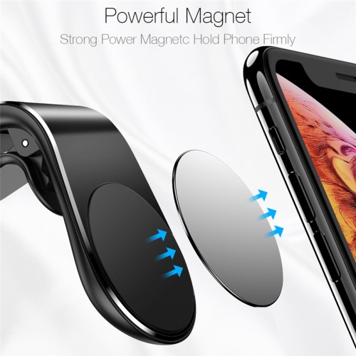 CHA-008 Car Holder Handphone AC/Air Vent Magnetik Mount Holder Stand Mobile Cell Phone GPS - L-103