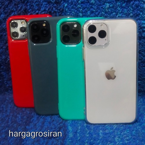 Luxury Phone Case  Iphone 11 5.8  inch - Simple Solid Color Soft TPU Case Candy Color Back Cover