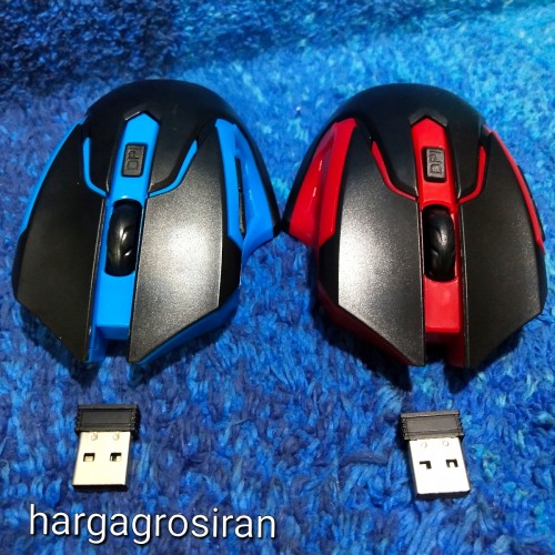 M-X2 Mouse Wireless Gaming Komputer / Laptop - Ada Tombol diSamping Back dan Next