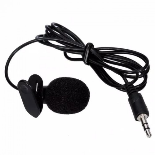 Mic External Komputer 3.5mm Microphone Clip Handphone Mikrofon Smule Live Streaming
