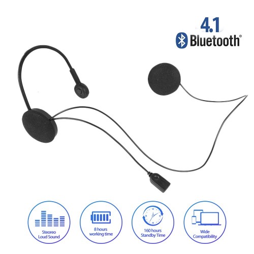 Motorcycle Helmet Wireless Bluetooh Headphone Stereo Music / Headset Bluetooth Helm Type MH02 STRDY