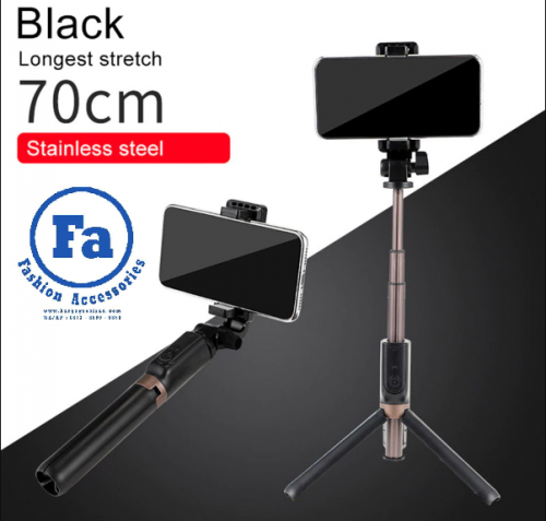 R2 - Tongsis Selfie Stick Bluetooth Handphone Plus Tripod Wireless Remote Shutter Portable
