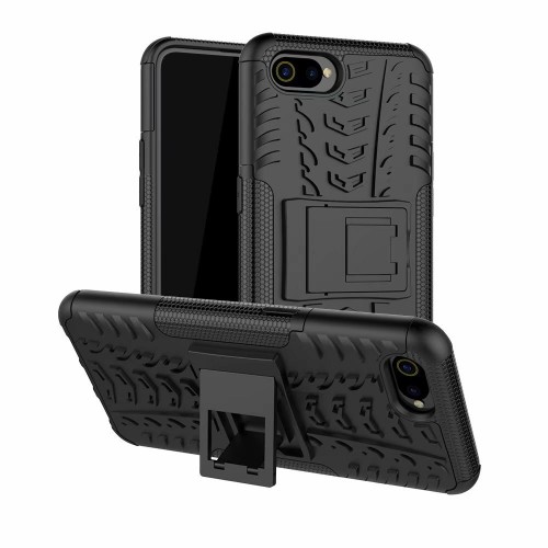Realme C2 / Oppo A1K - Rugged Armor Stand / Hybrid / Dazzle Cover / Shockproof