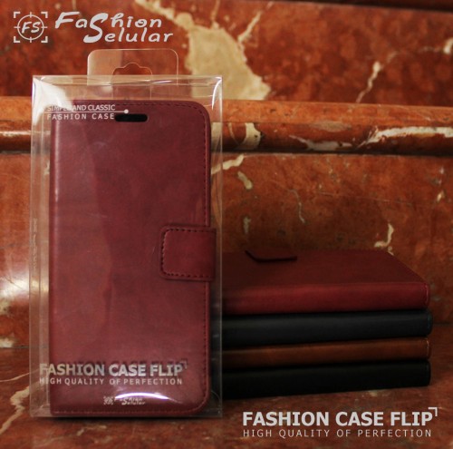 Vivo S1 Pro -  Sarung Kulit FS Leather Case Blue Moon Ada Kancing