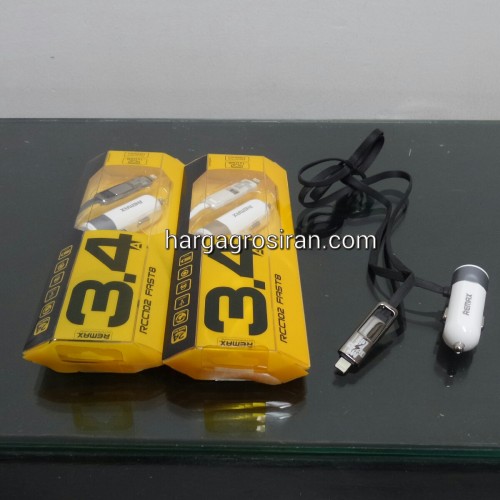 Charger Mobil / Car Charger / Saver Mobil Remax 3.4 Ampere Tipe RCC102
