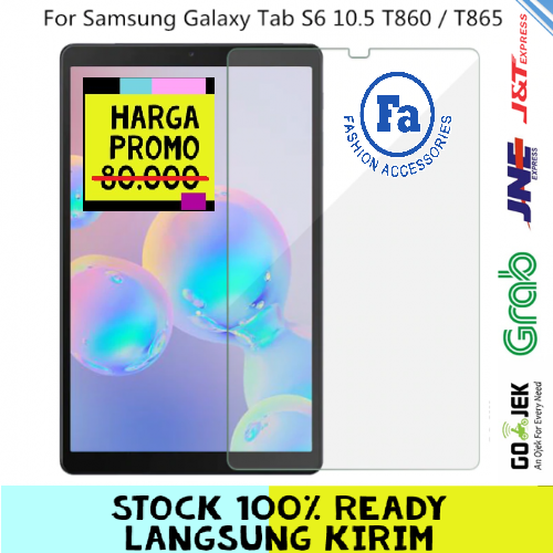Tempered Glass Samsung Tab S6 2019 10.5 Inch T860 T865 Anti Gores Kaca STD Tablet Screen STRDY