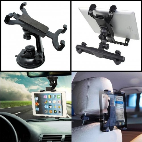 SOHA CHT-016 Car Holder Mobil 2IN1 Kaca Dan Jok Mobil Tablet 7 Inch - 10 Inch Ipad Stabil Aman STRDY
