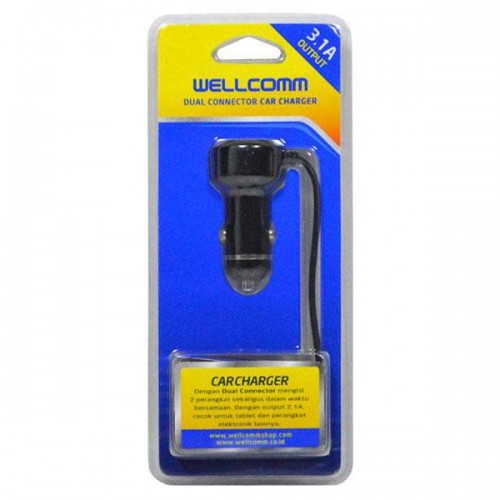 Saver Mobil Wellcomm - USB 3A / Charger Mobil